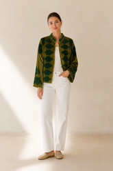 Chaqueta velvet bordada