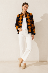 Chaqueta velvet bordada