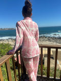 Pijama paisley rosa