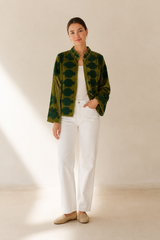 Chaqueta velvet bordada