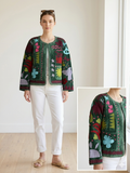 Chaqueta velvet bordada