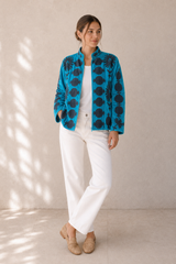 Chaqueta velvet bordada