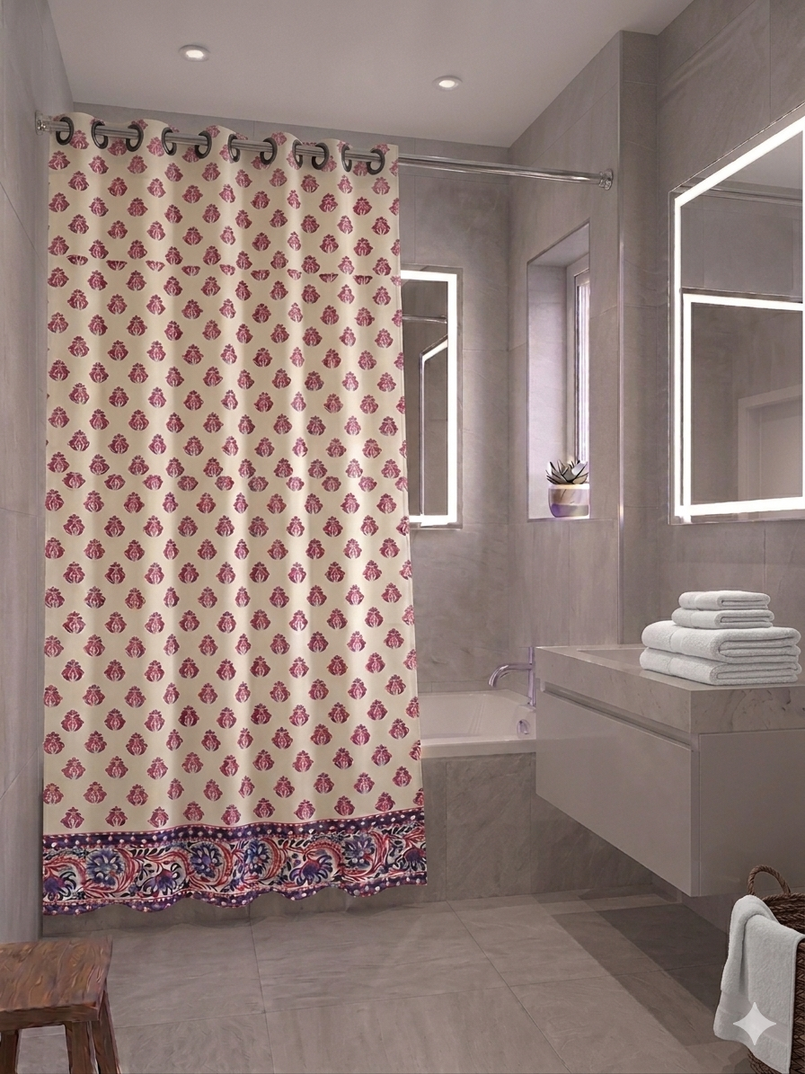 Cortina de Baño Sello Lila