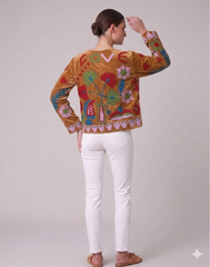 Chaqueta velvet bordada