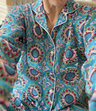 Pijama mandala turquesa
