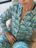 Pijama flor de loto aqcua