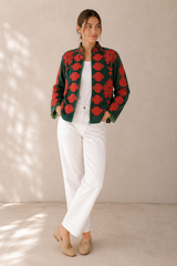 Chaqueta velvet bordada