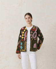 Chaqueta velvet bordada