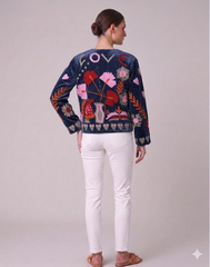 Chaqueta velvet bordada