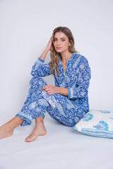Pijama búlgaros azules outlet