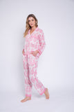Pijama paisley rosa