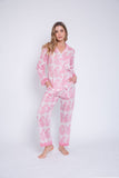 Pijama paisley rosa