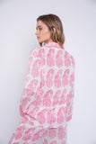 Pijama paisley rosa