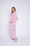 Pijama paisley rosa