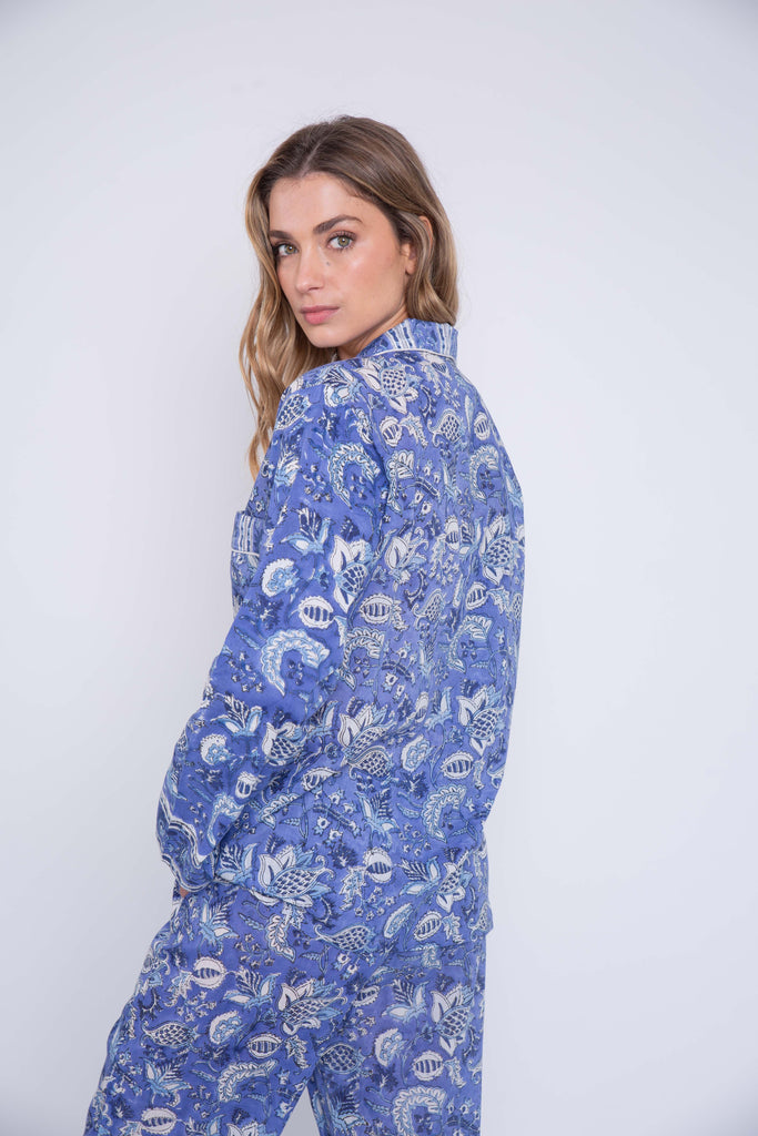 Pijama pine blue