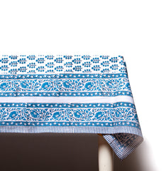 Mantel Turquesa y gris