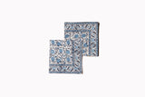 Set 4 Servilletas Tulipanes Azules